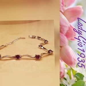 Amethyst Wave Bracelet